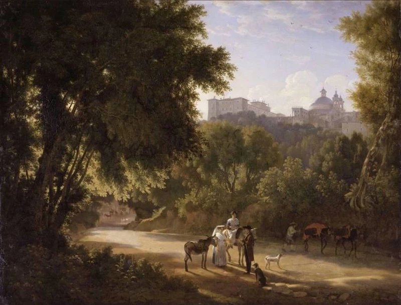 Santa Maria dell'Assunta, situata in cima alle colline di Ariccia